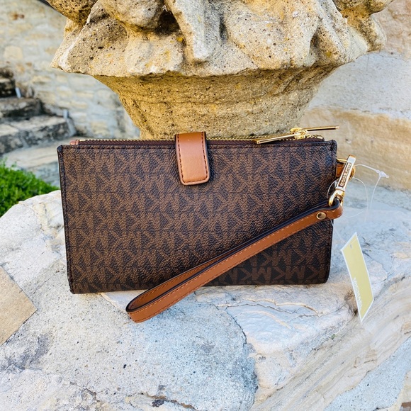 NWT Michael Kors Jet Set Mk Tote&wallet signature - Picture 8 of 11